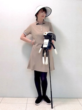 「アイテム（サンバイザー）」を使った、ᴀᴋɪ ꕤ୭さん（レディース・167cm）の夏コーディネート