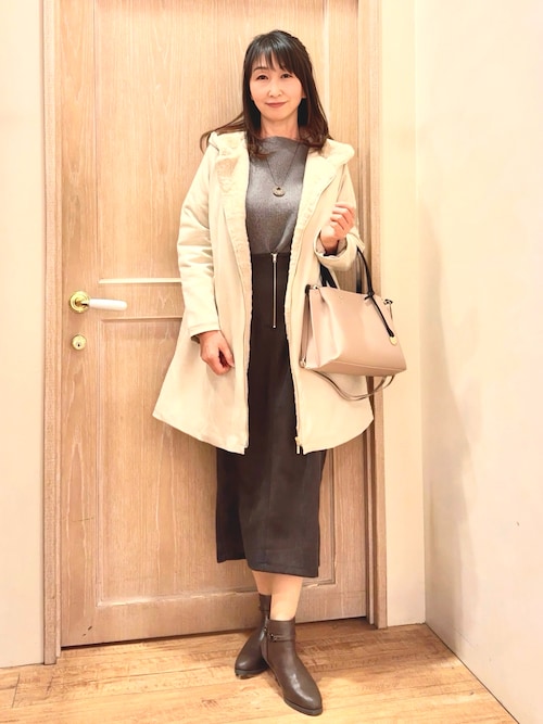 2023AWモデル⭐︎ラルフローレン⭐︎ラムスエード Aライン スカート⭐︎羊本革 2023AWモデル⭐︎ラルフローレン⭐︎ラムスエード Aライン スカート