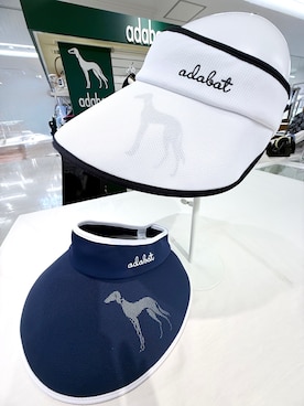 「adabat（アダバット）のポケッタブルUVバイザー（サンバイザー、ホワイト系）」を使った、ᴀᴋɪ ꕤ୭さん（レディース・167cm）の春コーディネート