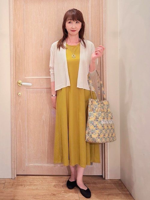 セール】【S-LL/ひんやり】切替ラインですっきりと 1枚で着られる