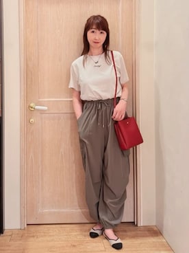「PEANUTS（ピーナッツ）のアイテム」を使った、ᴀᴋɪ ꕤ୭さん（レディース・167cm）の夏コーディネート