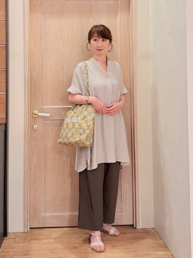 「アイテム（チュニック）」を使った、ᴀᴋɪ ꕤ୭さん（レディース・167cm）の夏コーディネート