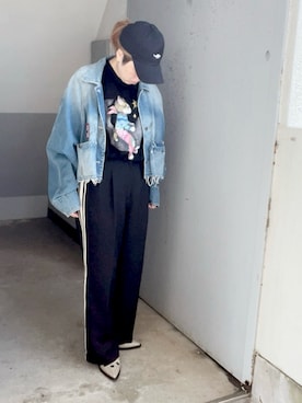 「CIAOPANIC TYPY（チャオパニックティピー）のアイテム（ジャケット/アウター）」を使った、ぜろにっくさん（レディース・154cm）の春コーディネート
