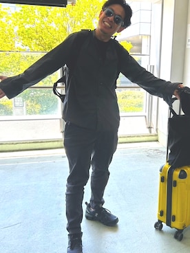 「BRIEFING(ブリーフィング)のアイテム」を使った、TERUZさん(メンズ・170cm)の秋コーディネート