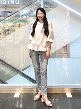 「WA ORiental TRaffic（ダブルエーオリエンタルトラフィック）のアイテム」を使った、ほのさん（レディース・164cm）の夏コーディネート