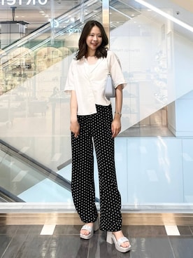 「31 Sons de mode（トランテアン　ソン　ドゥ　モード）のアイテム」を使った、ほのさん（レディース・164cm）の夏コーディネート