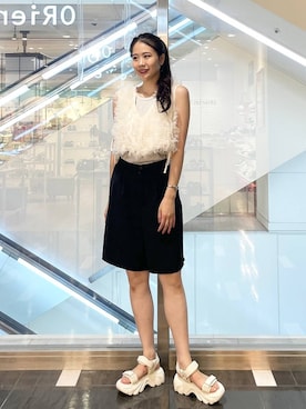 「スポサン」｜ほのさん（レディース・164cm）の夏コーディネート