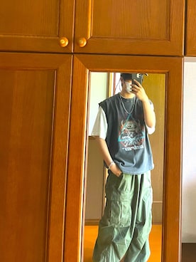 「LION HEART（ライオンハート）のアイテム」を使った、ayumu/あゆむさん（メンズ・167cm）の冬コーディネート