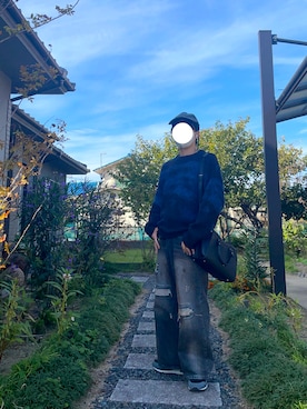 「アイテム（ハンドバッグ）」を使った、ayumu/あゆむさん（メンズ・167cm）の秋コーディネート