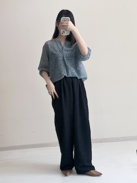 「スタッフ」｜sakuさん（レディース・159cm）の春コーディネート