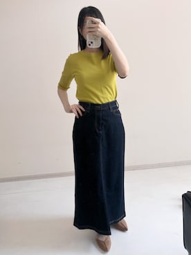 「スタッフ」｜sakuさん（レディース・159cm）の春コーディネート