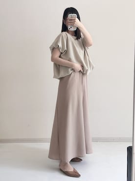 「スタッフ」｜sakuさん（レディース・159cm）の春コーディネート