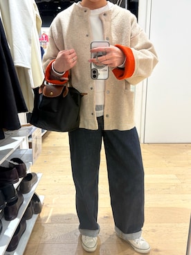 「LONGCHAMP（ロンシャン）のアイテム」を使った、charunさん（レディース・163cm）の春コーディネート