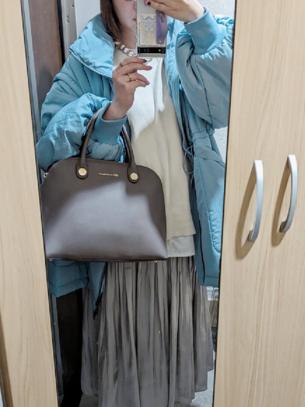 「CIAOPANIC TYPYのアイテム（ジャケット/アウター、ブルー系）」を使った、tarさん（レディース・164cm）の春コーディネートの1枚目の写真