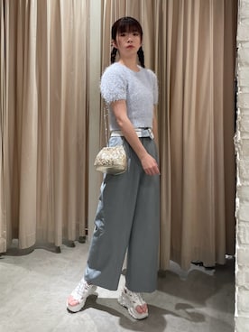 「FREE'S MART（フリーズマート）のアイテム（スラックス）」を使った、otloamcさん（レディース・172cm）の春コーディネート