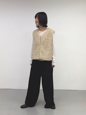 「URBAN RESEARCH（アーバンリサーチ）のアイテム（ベスト）」を使った、yuunaさん（レディース・159cm）の秋コーディネート