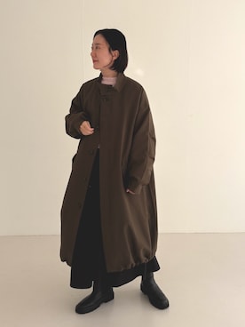 「アイテム（テーラードジャケット）」を使った、yuunaさん（レディース・159cm）の秋コーディネート