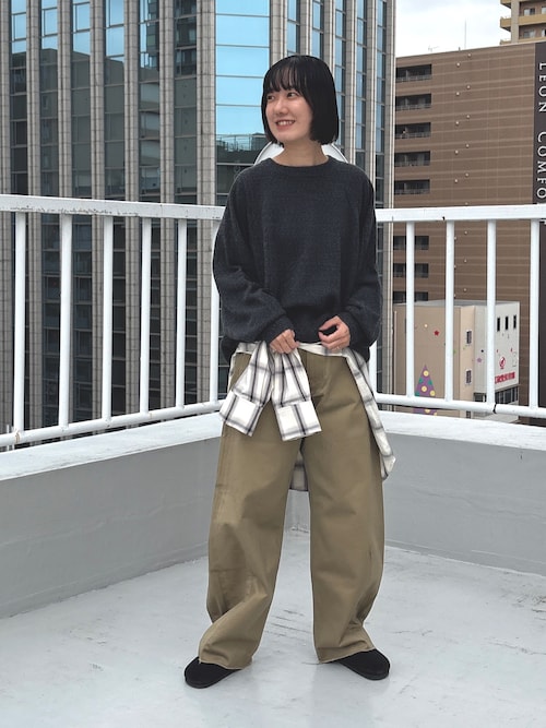 セール】コットンサテンカットオフカーブパンツ（その他パンツ