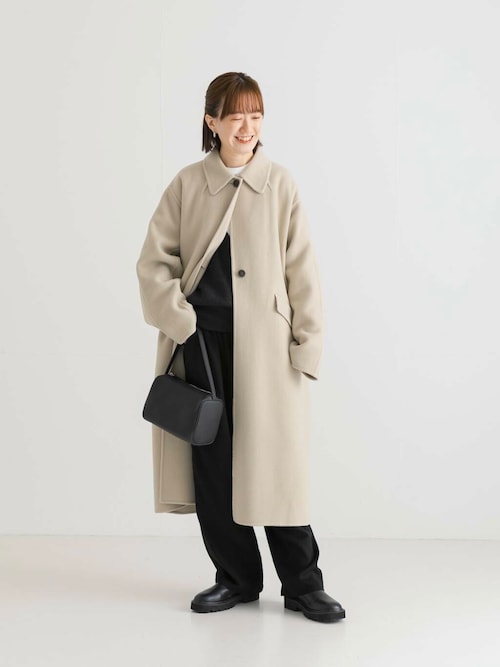 URBAN RESEARCH super120 リバーステンカラーコート URBAN 
