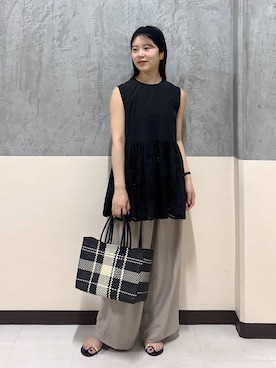 「アイテム（パンツ）」を使った、hitomiさん（レディース・160cm・20代）の夏コーディネート