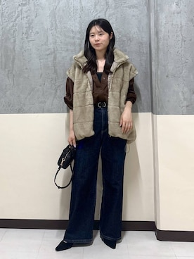 「BARNYARDSTORM（バンヤードストーム）のアイテム」を使った、hitomiさん（レディース・160cm）の秋コーディネート