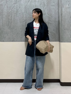 「アイテム（ブルゾン）」を使った、hitomiさん（レディース・160cm・20代）の夏コーディネート
