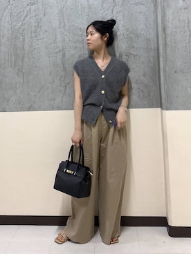 「アイテム（チノパンツ）」を使った、hitomiさん（レディース・160cm）の夏コーディネート