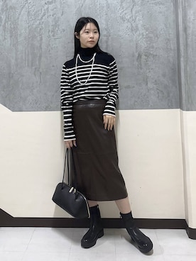 「アイテム（その他小物）」を使った、hitomiさん（レディース・160cm）の秋コーディネート