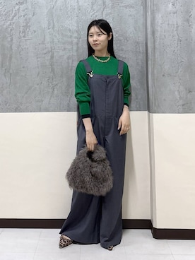 「アイテム（サロペット/オーバーオール）」を使った、hitomiさん（レディース・160cm・20代）の秋コーディネート
