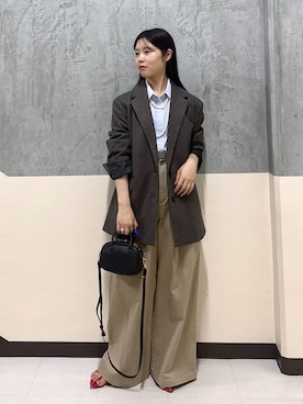 「アイテム（チノパンツ）」を使った、hitomiさん（レディース・160cm・20代）の夏コーディネート