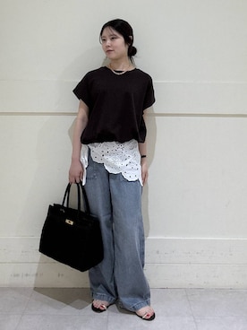 「COTTO（コトゥー）のアイテム」を使った、hitomiさん（レディース・160cm）の春コーディネート