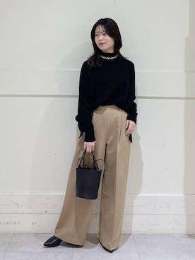 「BARNYARDSTORM（バンヤードストーム）のアイテム」を使った、hitomiさん（レディース・160cm）の冬コーディネート