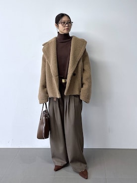 「アイテム（ピーコート）」を使った、hitomiさん（レディース・160cm・20代）の秋コーディネート