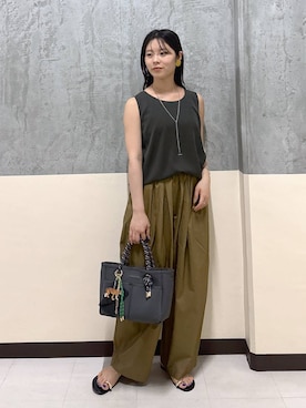 「アイテム（デニムジャケット）」を使った、hitomiさん（レディース・160cm・20代）の夏コーディネート