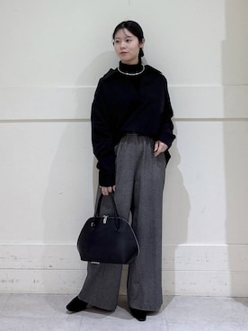 「アイテム（チョーカー）」を使った、hitomiさん（レディース・160cm・20代）の冬コーディネート