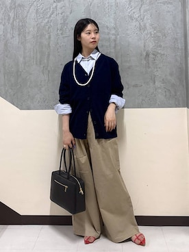 「アイテム（チノパンツ）」を使った、hitomiさん（レディース・160cm・20代）の夏コーディネート