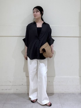 「BARNYARDSTORM（バンヤードストーム）のアイテム（トップス）」を使った、hitomiさん（レディース・160cm）の春コーディネート