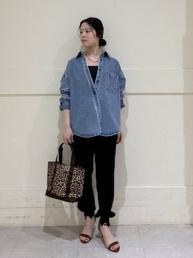 「BARNYARDSTORM（バンヤードストーム）のアイテム（パンツ）」を使った、hitomiさん（レディース・160cm）の春コーディネート