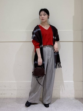 「アイテム（チョーカー）」を使った、hitomiさん（レディース・160cm・20代）の秋コーディネート