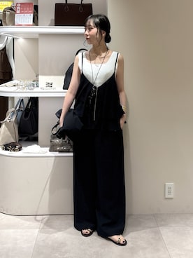 「DouDou（ドゥドゥ）のアイテム（バッグ）」を使った、doudousayakaさん（レディース・163cm）の夏コーディネート