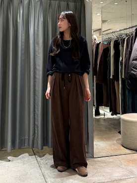 「アイテム（ネックレス）」を使った、sayakaさん（レディース・163cm・20代）の秋コーディネート