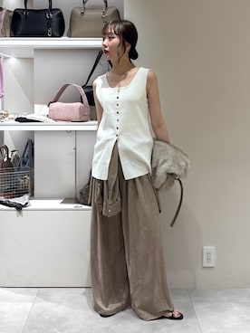 「DouDou（ドゥドゥ）のアイテム（アクセサリー）」を使った、doudousayakaさん（レディース・163cm）の夏コーディネート