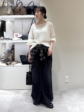 「DouDou（ドゥドゥ）のアイテム（バッグ）」を使った、doudousayakaさん（レディース・163cm）の秋コーディネート