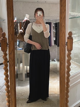 「アイテム（アクセサリー）」を使った、sayakaさん（レディース・163cm・20代）の秋コーディネート