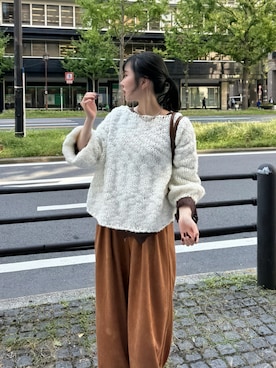 「アイテム（アクセサリー）」を使った、sayakaさん（レディース・163cm）の秋コーディネート