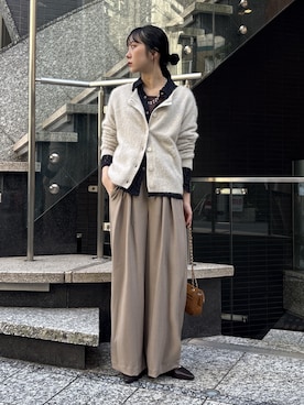 「アイテム（アクセサリー）」を使った、sayakaさん（レディース・163cm）の秋コーディネート