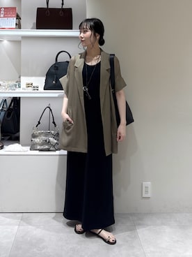 「DouDou（ドゥドゥ）のアイテム（バッグ）」を使った、doudousayakaさん（レディース・163cm）の夏コーディネート