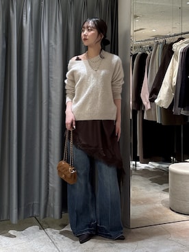 「アイテム（キャミソール）」を使った、doudousayakaさん（レディース・163cm・20代）の冬コーディネート