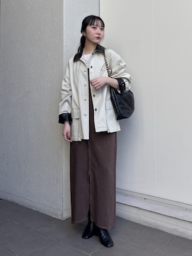 「アイテム（アクセサリー）」を使った、sayakaさん（レディース・163cm）の秋コーディネート