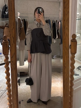 「ビスチェコーデ」｜sayakaさん（レディース・163cm）の秋コーディネート